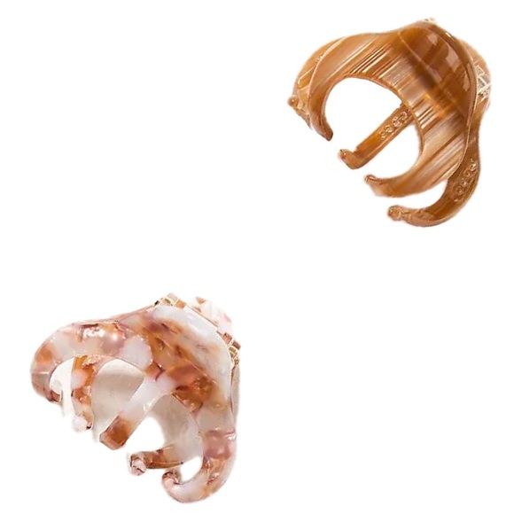 Anthropologie Accessories - Anthropologie Neutral Mini Hair Claw Clips